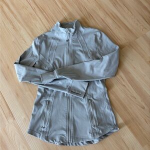 Light Gray Zip-Front Jacket - clone of the Lululemon Define Jacket